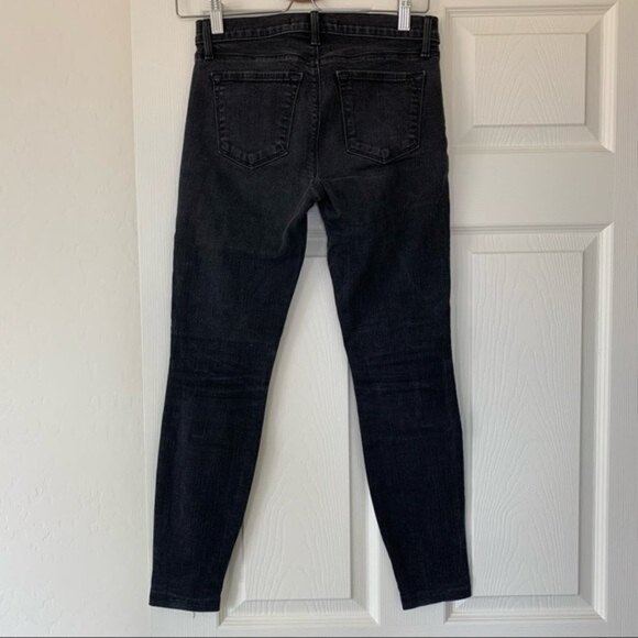 J Brand Vanity Faded Black Skinny Jeans Altered Inseam Size 26 - Picture 4 of 9